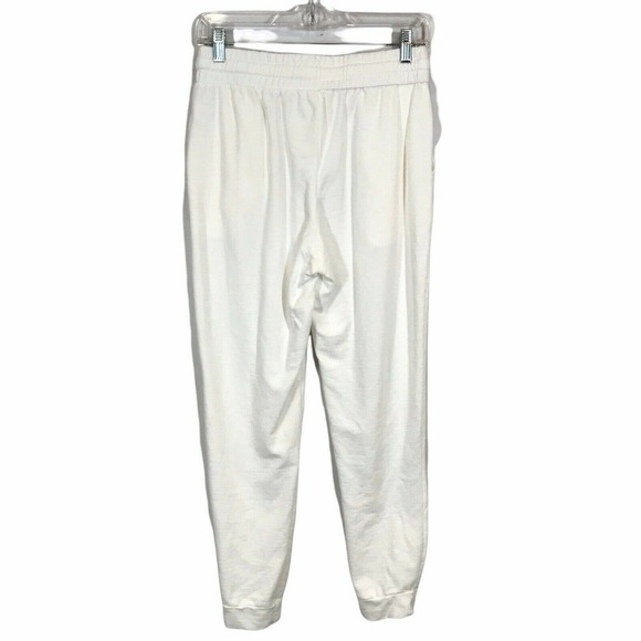 Abound Womens White Elastic Waist Slash Pockets Drawstring Jogger Pant Size M - Picture 2 of 7